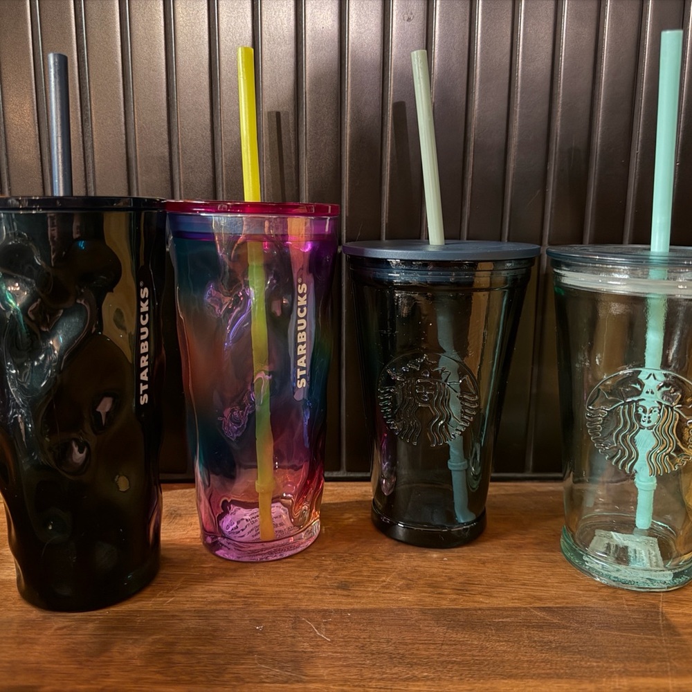 Starbucks Black and Pink Tumbler Collection